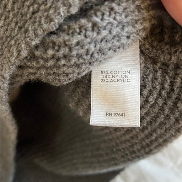 J. Jill Light Blue and Gray Hooded Sweater - Picture 5 of 7